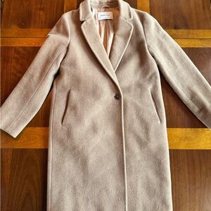 Aritzia Babaton Wool Camel Hair Coat